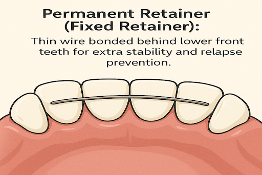 permanent retainer graphic retainer replacement callan orthodontics lawrenceville nj