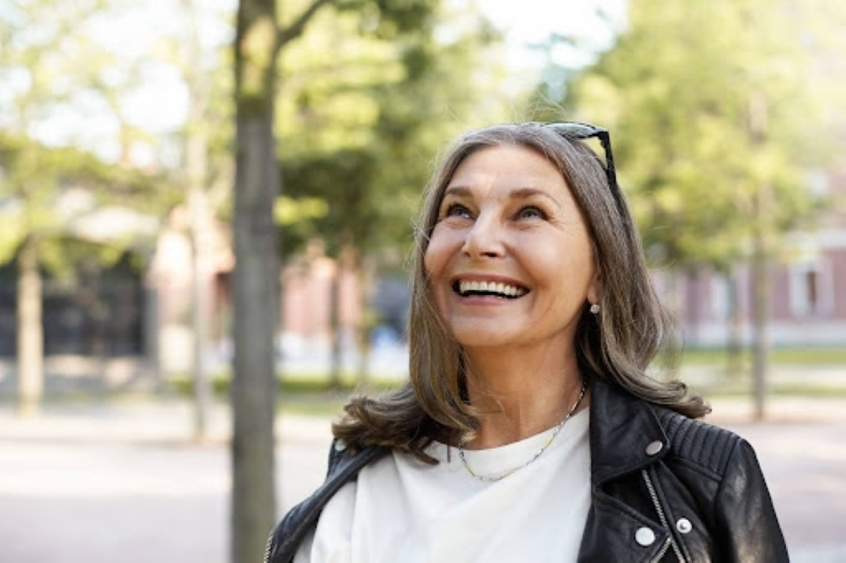 female older patient smiling adult limited orthodontics callan orthodontics